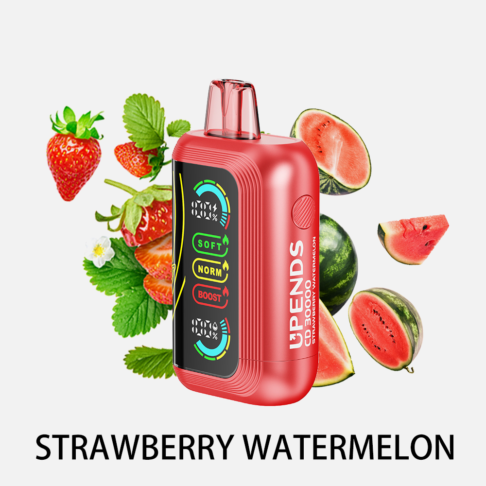 Upends CD3000 disposable vape 3000 puff Strawberry Watermelon | rokok elektrik sekali pakai rasa stroberi semangka | grosir vape Indonesia