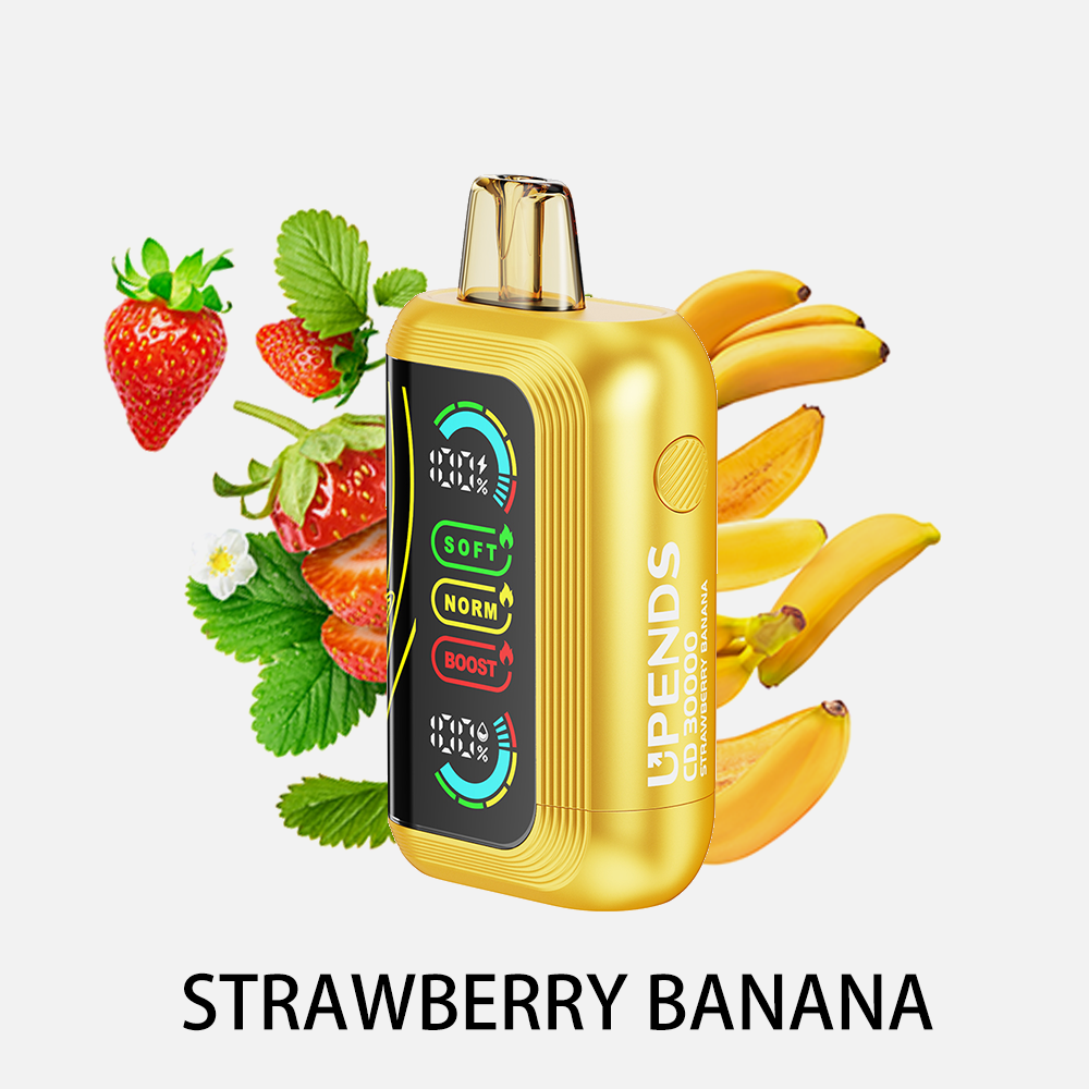 Upends CD3000 disposable vape 3000 puff Strawberry Banana | rokok elektrik sekali pakai rasa stroberi pisang | grosir vape murah