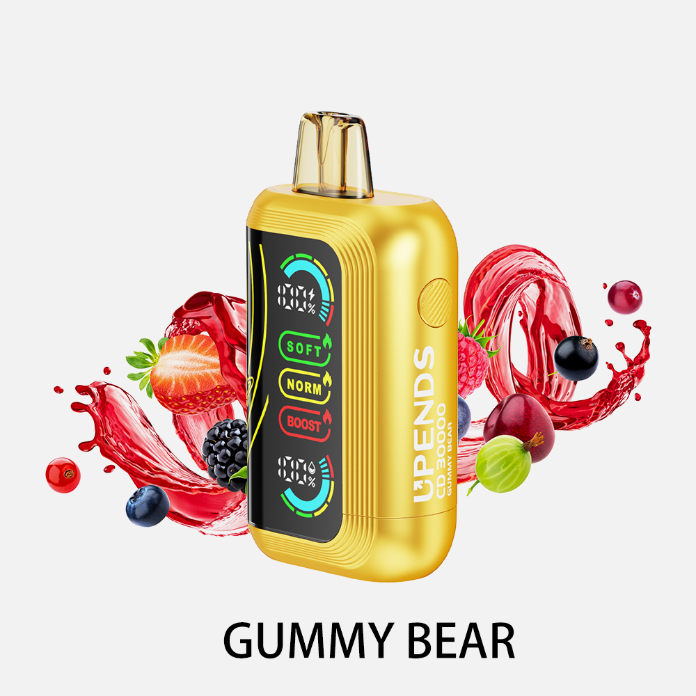 Upends CD3000 disposable vape 3000 puff Gummy Bear | rokok elektrik sekali pakai rasa permen beruang | grosir vape Indonesia