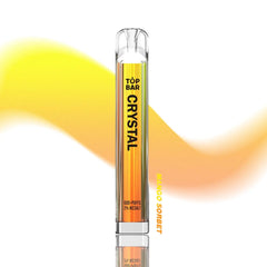 TOPBAR Crystal Bar Double Apple – 600 puffs disposable vape with dual apple sweetness, 2% nic salt and 500mAh mesh coil system.