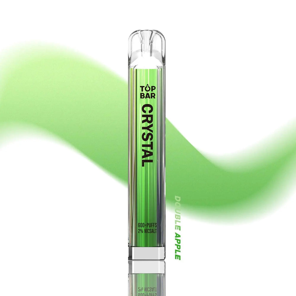 TOPBAR Crystal Bar Pink Lemonade – 600 puffs disposable vape with refreshing lemonade flavor, 2% nic salt and crystal finish.