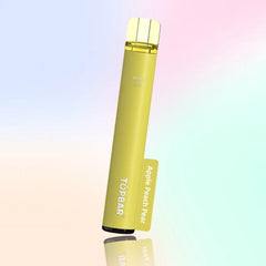 TOPBAR MINI 600 Disposable Vape – Apple Peach Pear flavour, yellow-green tone, fruity smoothness.